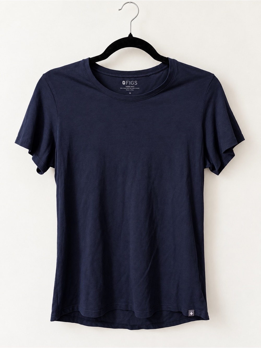 FIGS Navy Short Sleeve Crew Tee